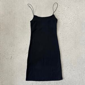 Zara Women's Bodycon Spaghetti Straps Dress Black